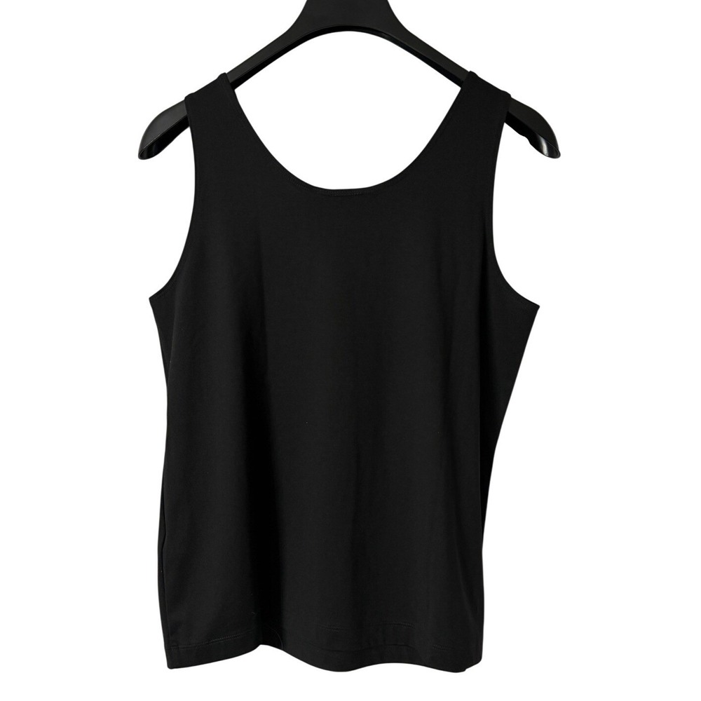NWT Chicos Womens Microfiber Contemporary Black Tank Top Blouse Shirt 3 (XL) - Picture 7 of 8